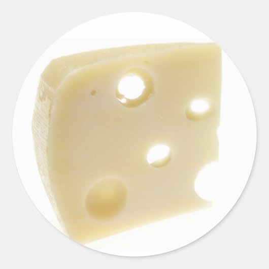 Schweizer Käse Runder Aufkleber (Vorderseite)