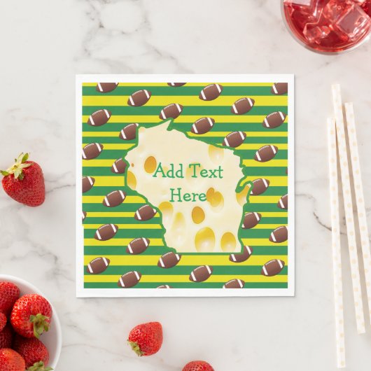 Schweizer Käseführer Wisconsin Party Napkins Serviette (Beispiel)