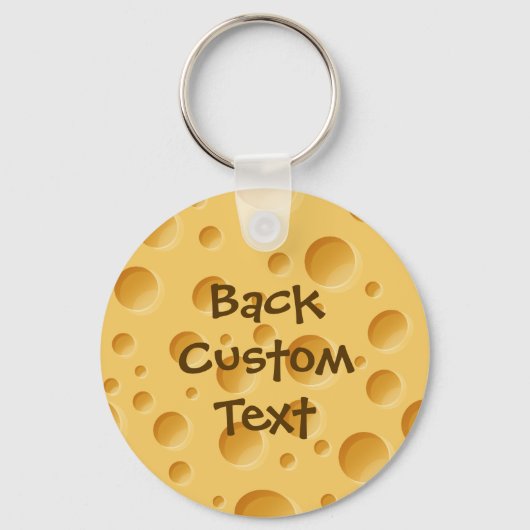 Schweizer Käsemuster Schlüsselanhänger (Rückseite)