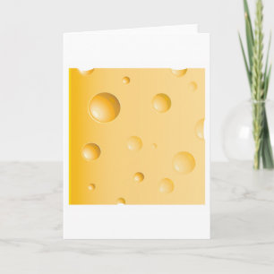 Schweizer Käsescheibe Gelber Gruyère Karte