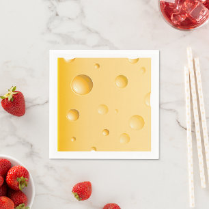 Schweizer Käsescheibe Gelber Gruyère Serviette