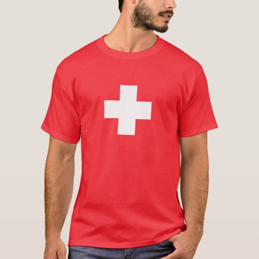 Schweizer Kreuz plus T-Shirt (Vorderseite)