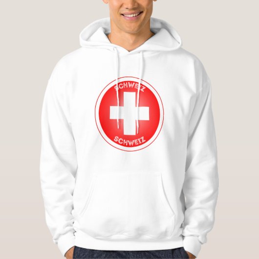 Schweizer Kreuz Schweiz Hoodie (Vorderseite)