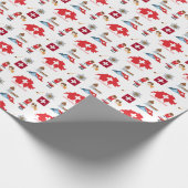 Schweizer Kultur - Icons Geschenkpapier (Ecke)