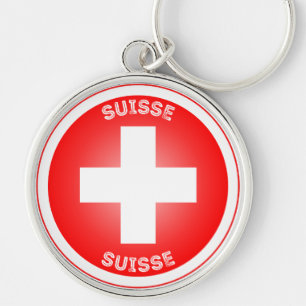Schweizer Kulturerbe-Emblem Schlüsselanhänger