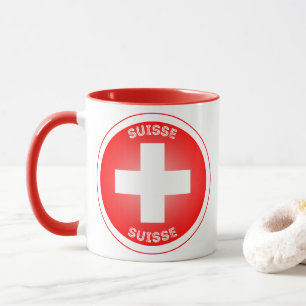 Schweizer Kulturerbe-Emblem Tasse