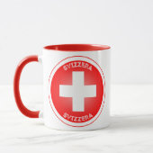 Schweizer Kulturerbe-Emblem Tasse (Links)