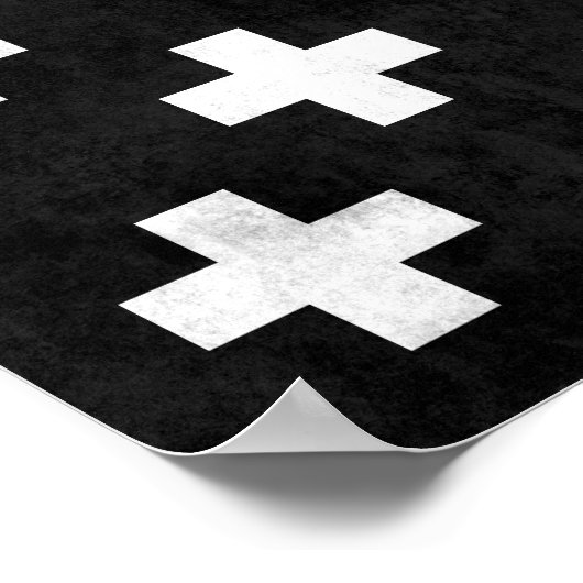 Schweizer Kunstdruckkunst Moderner minimalistische Poster (Ecke)