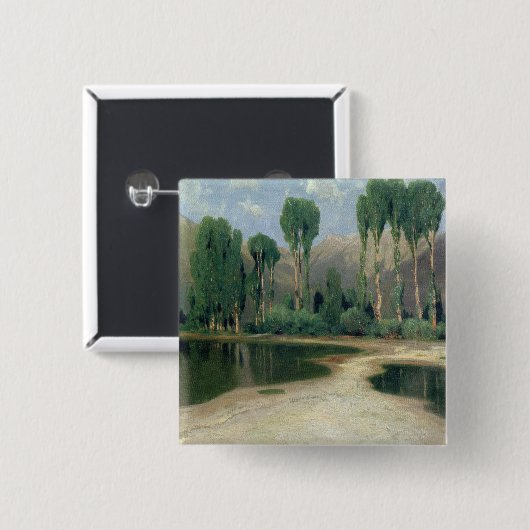 Schweizer Landschaft Button (Vorne & Hinten)