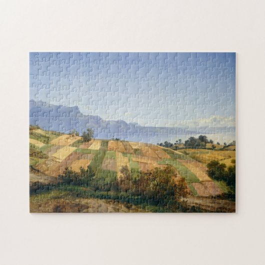 Schweizer Landschaft durch Alexandre Calame Puzzle (Horizontal)