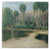 Schweizer Landschaft Fliese (Vorderseite)