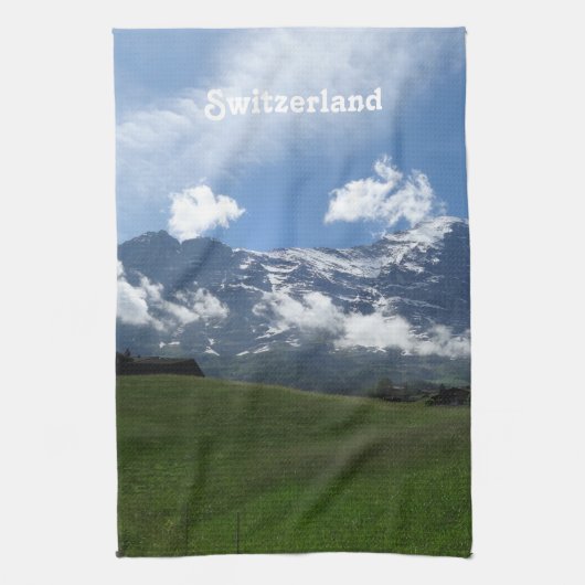 Schweizer Landschaft Handtuch (Vertikal)