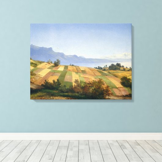 Schweizer Landschaft Leinwanddruck (Insitu (Holzboden))