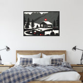 Schweizer Landschaft Leinwanddruck (Insitu (Schlafzimmer))