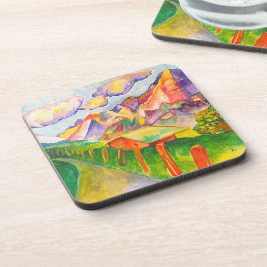 Schweizer Landschaft Untersetzer (Linke Seite)