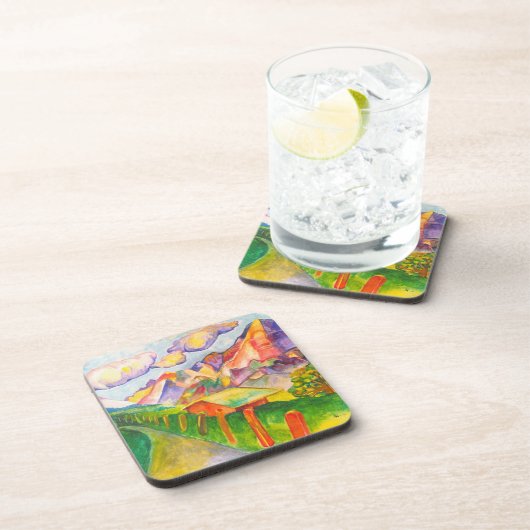 Schweizer Landschaft Untersetzer (Rechte Seite)