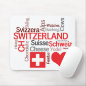 Schweizer Lieblingssachen - i-Liebe die Schweiz Mousepad (Mit Mouse)