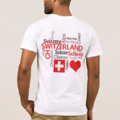 Schweizer Lieblingssachen - i-Liebe die Schweiz T-Shirt (Rückseite)