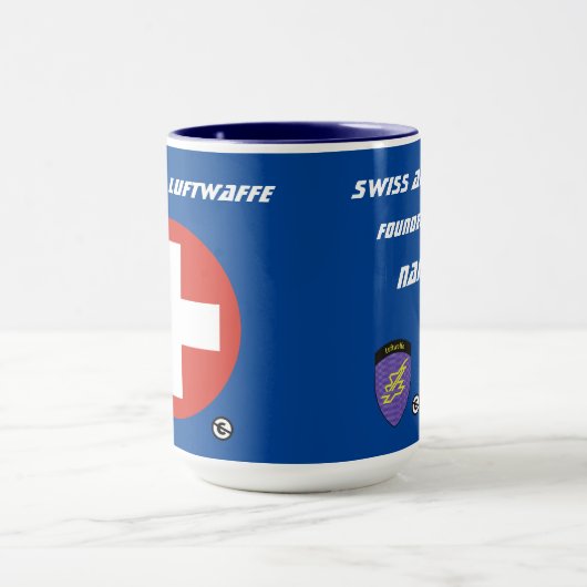 Schweizer Luftwaffe (Schweizer Luftwaffe) Tasse (Zentrum)