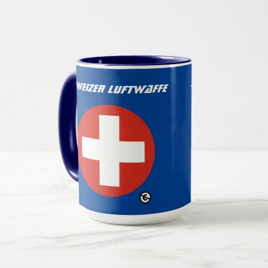 Schweizer Luftwaffe (Schweizer Luftwaffe) Tasse (Vorderseite Links)