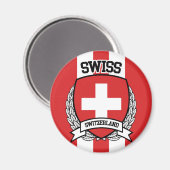 Schweizer Magnet (Vorderseite/Rückseite)