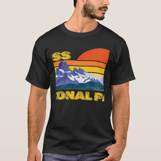 Schweizer Nationalpark Alpen Souvenir Engadin T-Shirt (Vorderseite)