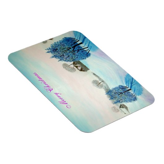 Schweizer Opus-Blau-Weihnachten Magnet (Rechte Seite)