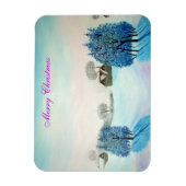 Schweizer Opus-Blau-Weihnachten Magnet (Vertikal)