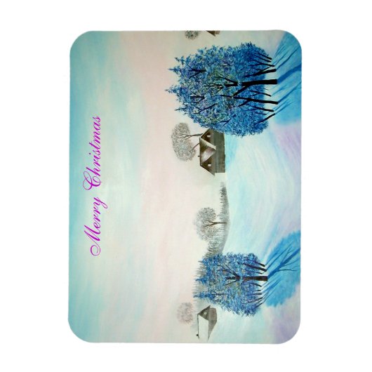 Schweizer Opus-Blau-Weihnachten Magnet (Vertikal)