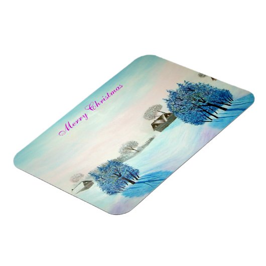 Schweizer Opus-Blau-Weihnachten Magnet (Linke Seite)