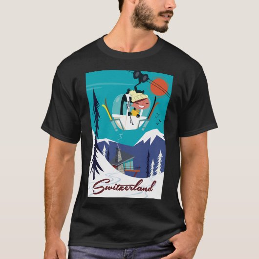 Schweizer Poster T-Shirt (Vorderseite)