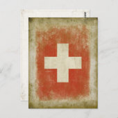 Schweizer Postkarte im Coolen Vintagen Stil (Vorne/Hinten)