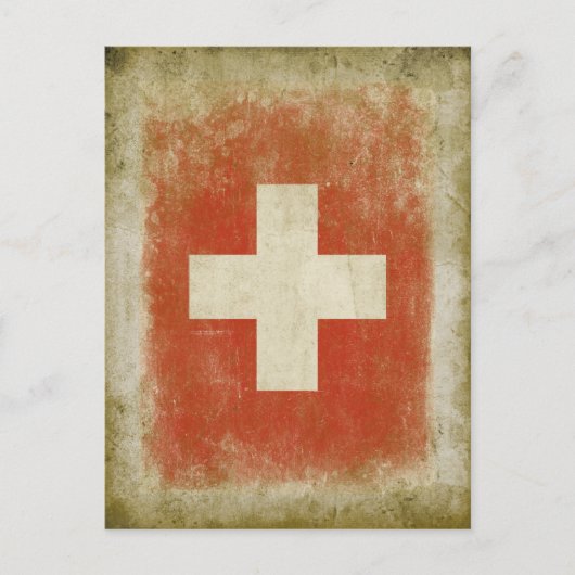 Schweizer Postkarte im Coolen Vintagen Stil (Vorderseite)