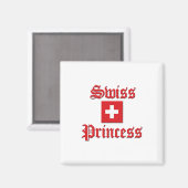 Schweizer Prinzessin Magnet (Vorderseite/Rückseite)