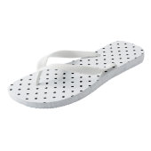 Schweizer Punkte in Weiß | Sandalen (Schrägansicht)