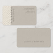 Schweizer punktiert Minimalistic elegantes Visitenkarte (Vorne/Hinten)