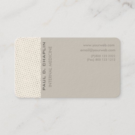 Schweizer punktiert Minimalistic elegantes Visitenkarte (Vorderseite)