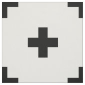 Schweizer queres modernes Schwarzweiss-Muster Stoff (Muster)