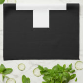 Schweizer QuerSchwarzweiss-Geschirrtuch Geschirrtuch (Gefaltet)