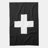Schweizer QuerSchwarzweiss-Geschirrtuch Geschirrtuch (Vertikal)