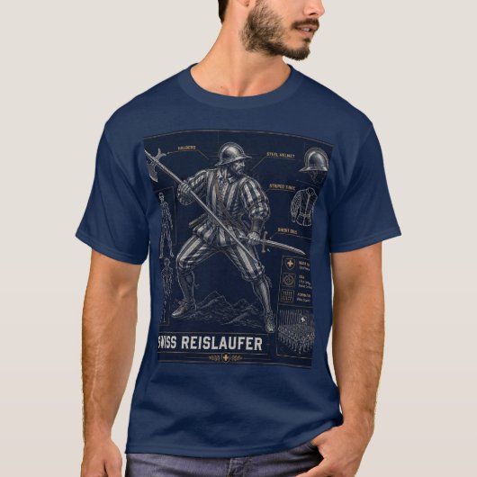 Schweizer Reisläufer T-Shirt (Vorderseite)