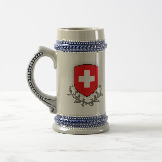 Schweizer Rolle Stein Bierglas (Links)