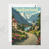 Schweizer Ruhe: Seeufer Ristorante La Lanchetta Postkarte (Vorne/Hinten)