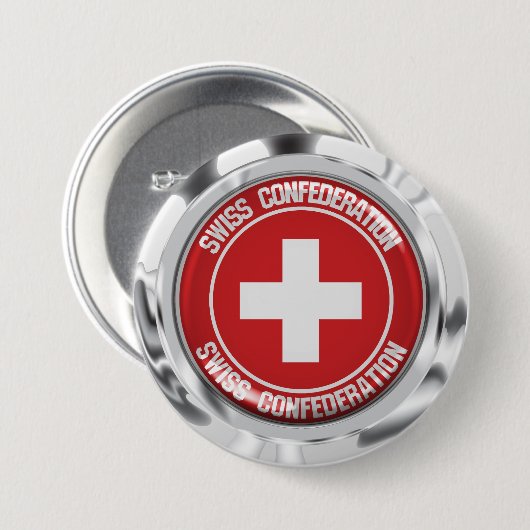 Schweizer RundEmblem Button (Vorne & Hinten)