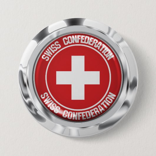Schweizer RundEmblem Button (Vorderseite)