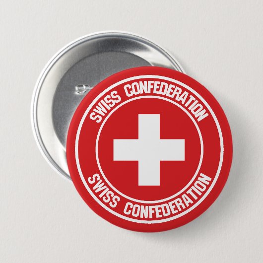 Schweizer RundEmblem Button (Vorne & Hinten)
