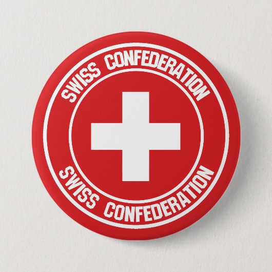Schweizer RundEmblem Button (Vorderseite)