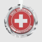 Schweizer RundEmblem Ornament (Rückseite)