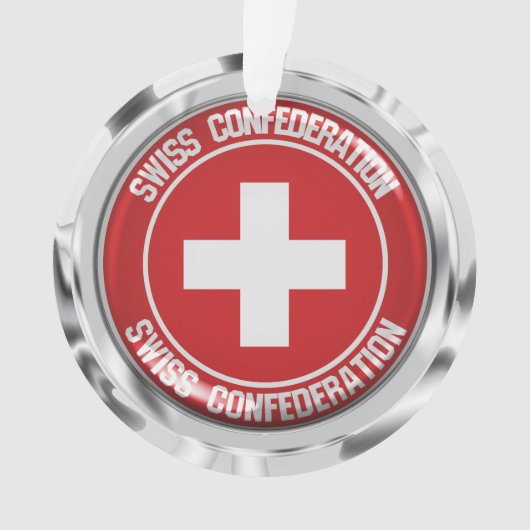 Schweizer RundEmblem Ornament (Vorderseite)