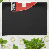 Schweizer Schild Geschirrtuch (Gefaltet)